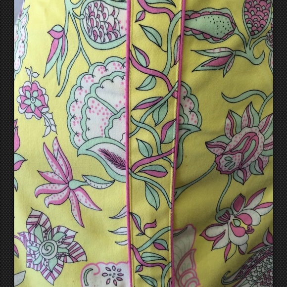 TIBI Stretch Pencil Floral Yellow Skirt Size 2 - Picture 2 of 7